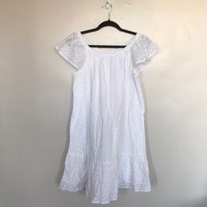 Crown and Ivy White Eyelet Dress